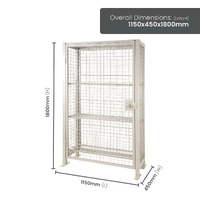 Lockable Mesh Storage Cage