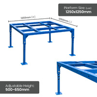 Heavy Duty Pallet Stand (with Tall Adjustable Legs)