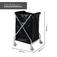 X Shape Laundry Cart 150L