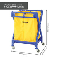 Plastic X Shape Laundry Cart