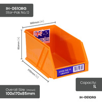 Orange Stor-Pak Bins