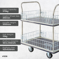 Multi Purpose 2 Tier Cage Trolleys