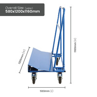 Steel Triangular Frame Panel Cart