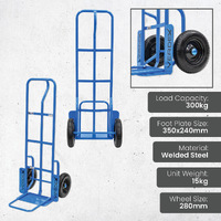 ‘P’ Handle Trolley with extended Foot (Flat free wheels)