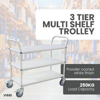 3 Tier Multi Shelf Trolley