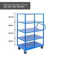 5 Tier Steel Trolley