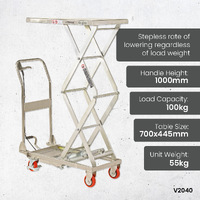 Stainless Steel Scissor Lift Trolleys