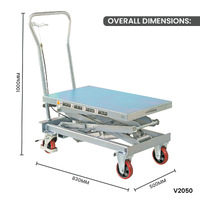 Galvanised Scissor Lift Trolley