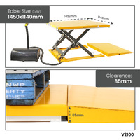 Low Profile Electric Pallet Lift Tables