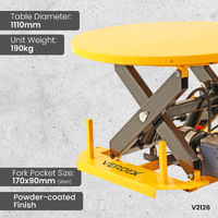 Powered Rotatable Electric Lift Table