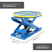 Bishamon EZ Pneumatic Rotating Pallet Positioner - For varying Pallet Weights