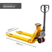 2000KG Pallet Truck With Load Scales