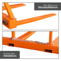 Fork Spreader with Load Guard - 3000kg