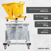 Forklift Waste Self Tipping Bins