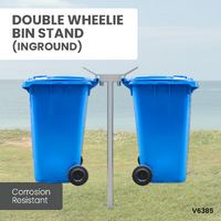 Double Wheelie Bin Stands