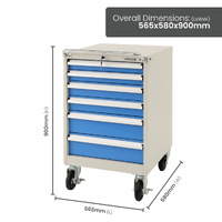 Industrial Tooling Cabinet on Wheels