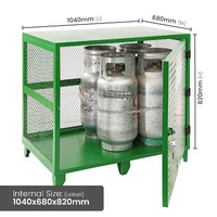 Fork Gas Storage Cage - 6 Cylinders