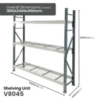 Heavy Duty Longspan Shelving - Mesh 2400mm wide