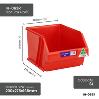 Red Stor-Pak Bins