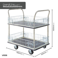 Multi Purpose 2 Tier Cage Trolleys