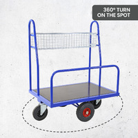 Transport Trolley with Storage Basket