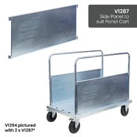 Panel Cart with Adjustable Load Bars (Pneumatic Castors)