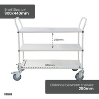 3 Tier Multi Shelf Trolley