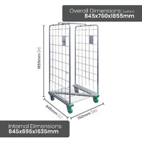 2 Sided Roll Cage Trolley