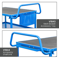 2 Tier Rubber Top Trolley