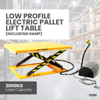 Low Profile Electric Pallet Lift Tables