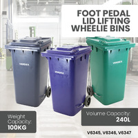 Foot Pedal Wheelie Bins