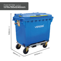 660L Wheelie Bin with Rotator Base