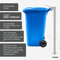 Single Wheelie Bin Stands