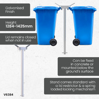 Double Wheelie Bin Stands