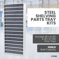 Steel Shelving Parts Tray Kits