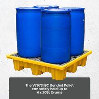 4 Drum Bunded Spill Pallet