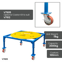 Heavy Duty Pallet Stand (with Short Adjustable Legs & Turntable)