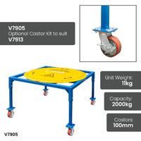 Heavy Duty Pallet Stand (with Tall Adjustable Legs & Turntable)