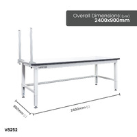 Ergonomic Industrial Packing Workbench (with back panel starter kit)