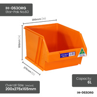 Orange Stor-Pak Bins