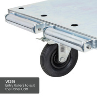 Panel Cart with Adjustable Load Bars (Pneumatic Castors)