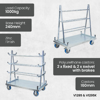 A Frame Panel Carts (Polyurethane Wheels)