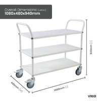 3 Tier Multi Shelf Trolley