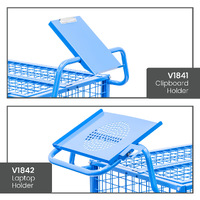 Mesh Cage Trolley with Drop Down Gate & Lockable Lid