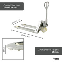 2000kg Galvanised Pallet Trucks