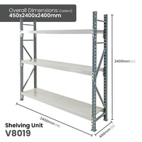 Heavy Duty Longspan Shelving - Steel 2400mm wide