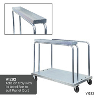 Panel Cart with Adjustable Load Bars (Pneumatic Castors)