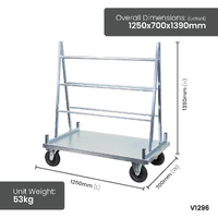 A Frame Panel Carts (with Pneumatic Wheels)