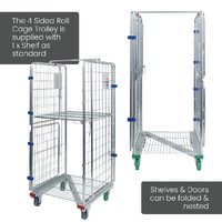 4 Sided Roll Cage Trolley