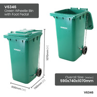 Foot Pedal Wheelie Bins